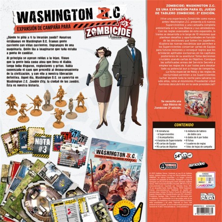 Imagen del juego de mesa zombicide washington zc comprar zombicide