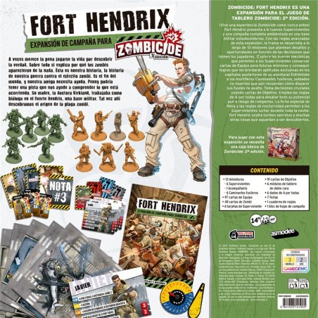 Imagen del juego de miniaturas zombicide 2E fort hendrix comprar juegos de mesa