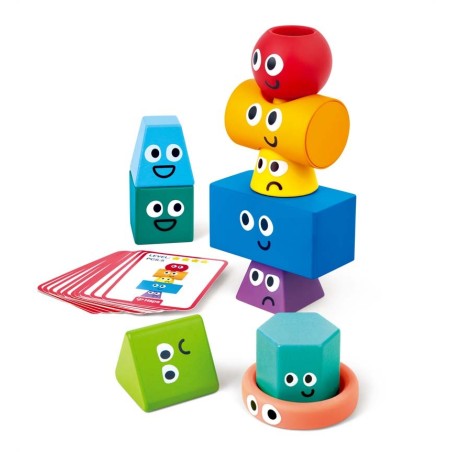 Montessori stacking blocks.