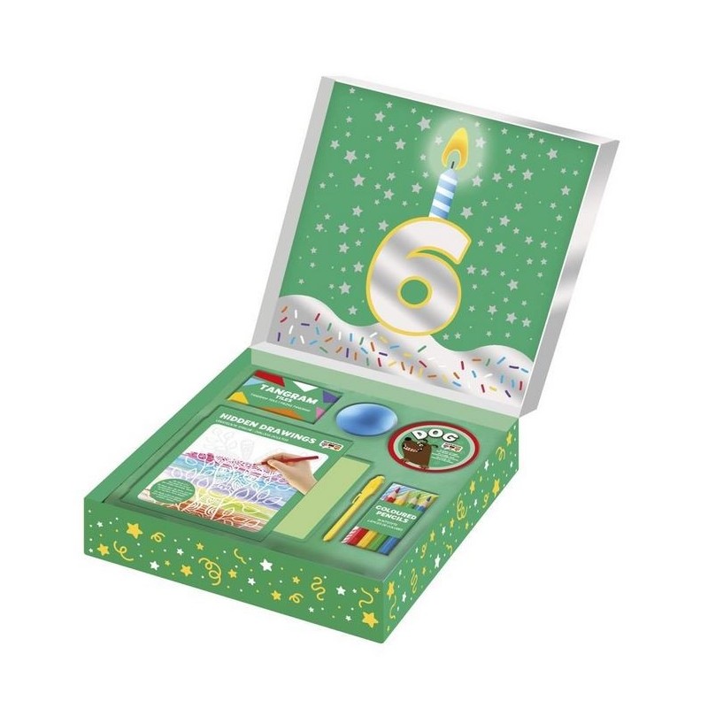 Set de regalo "Feliz cumpleaños: 6 años".