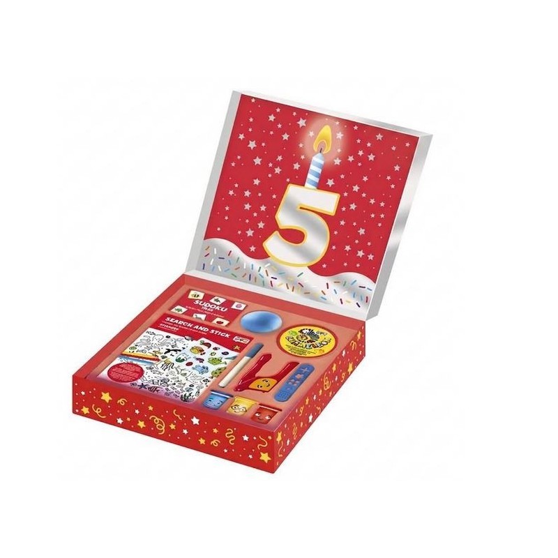 Set de regalo: "Feliz cumpleaños: 5 años".