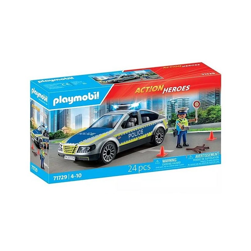 Coche patrulla de policía.