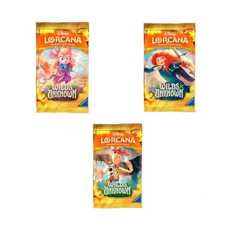 Image of the Disney Lorcana: Into the Inklands Unknown Wilds booster pack – Buy card games