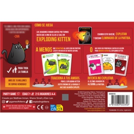 Image of the fun and chaotic card game Exploding Kittens – Buy card games