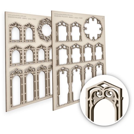 -- Ventanas Caballeros Medievales - Grandes