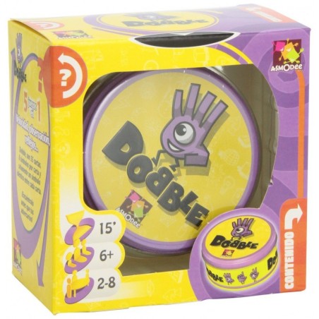 Image of the speed and observation game Dobble comparing family board games