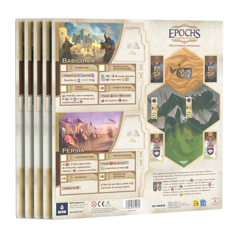 Board expansion for the civilization game Epochs from the publisher Devir