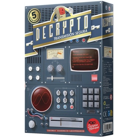 Caja del juego de deducción Decrypto transmisión segura de asmodee