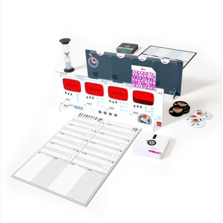 Componentes del juego decrypto transmisión segura de asmodee