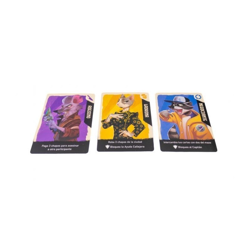cartas del juego de cartas de roles ocultos coup x edición aniversario de zacatrus