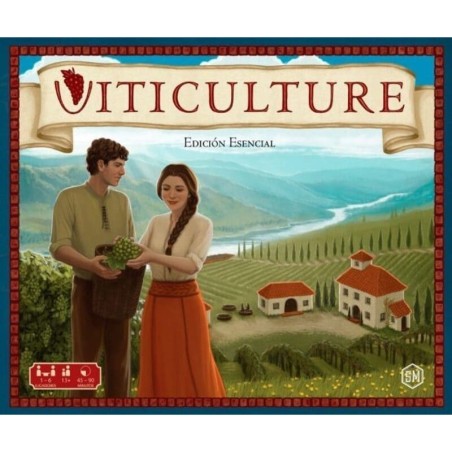 caja del juego de colocación de trabajadores viticulture edición esencial de maldito games