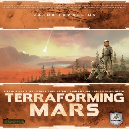 Caja del juego de construccion de motores terraforming mars de maldito games