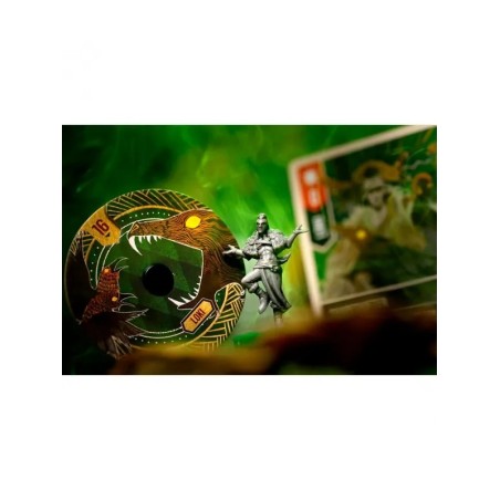 Componentes del juego de mesa de combate asimetrico unmatched battle of legends volumen 3 de TCG Factory