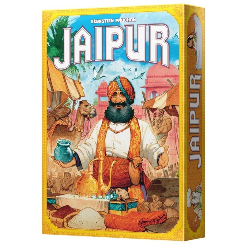 Box of the Jaipur two-player board game by Space Cowboys. Box of the Jaipur two-player board game by Space Cowboys.