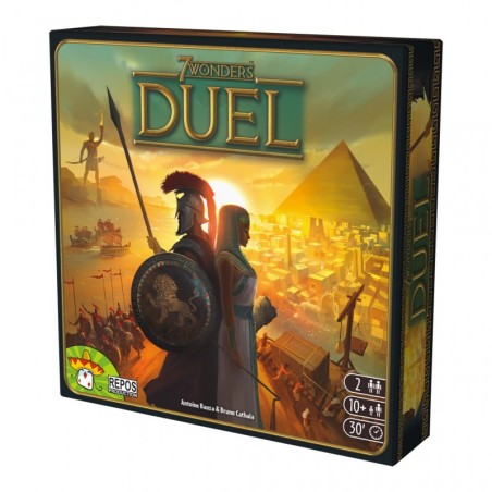Box of the 7 Wonders Duel two-player board game by Repos Production.