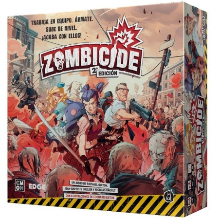 caja del juego de mesa cooperativo de zombies zombicide segunda edición de cmon - asmodee