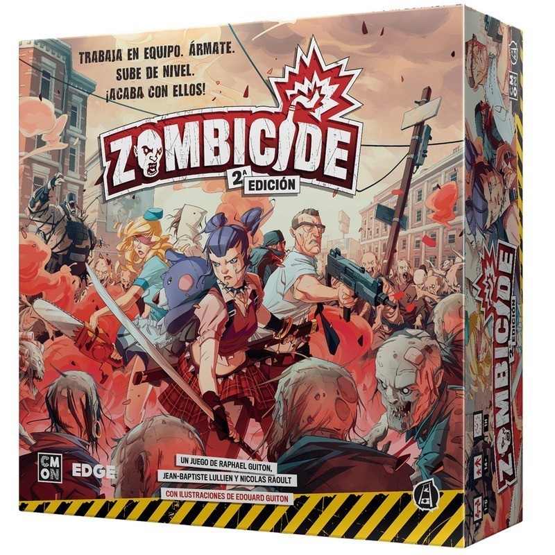 Box of the Zombicide Second Edition cooperative zombie board game by CMON - Asmodee.