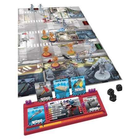 componentes del juego de mesa cooperativo de zombies zombicide segunda edición de cmon - asmodee