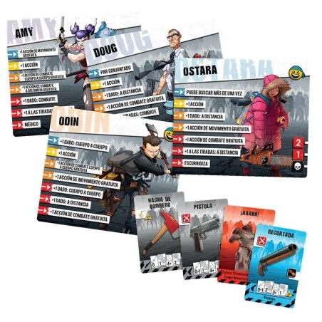 componentes del juego de mesa cooperativo de zombies zombicide segunda edición de cmon - asmodee