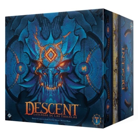 caja del juego de mesa cooperativo descent leyendas de las tinieblas de fantasy flight games