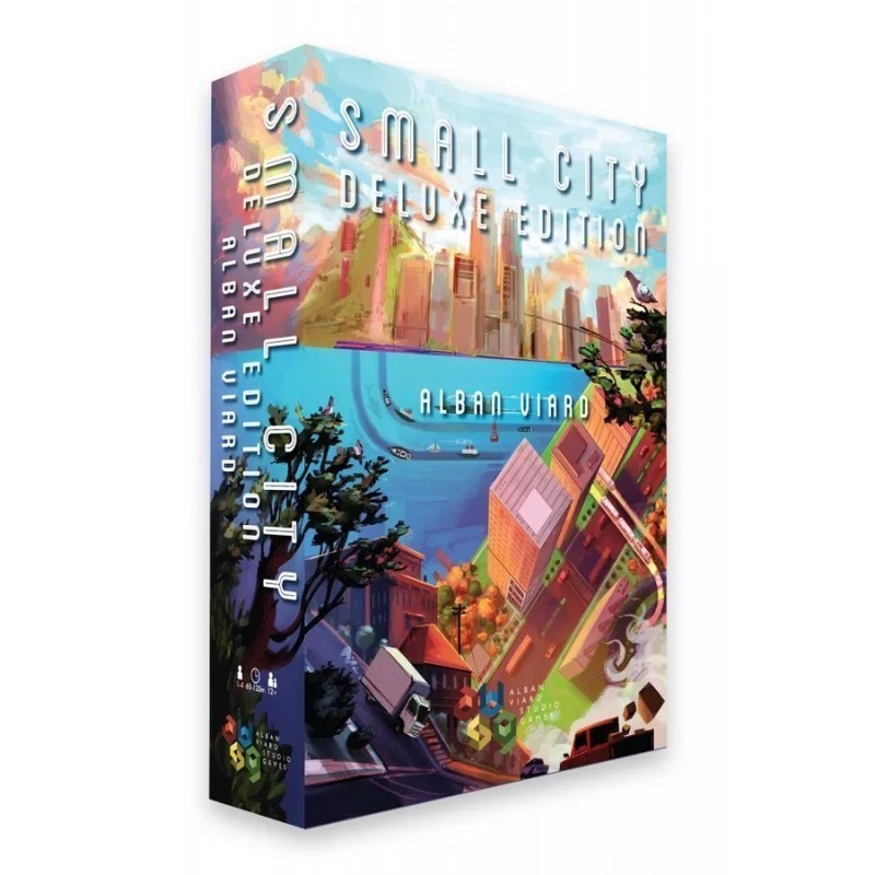 Box of the Small City Deluxe Edition city-building board game by AV Studio.