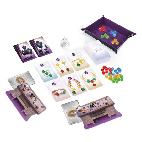 Jewels. Juego de dados y selección de joyas.