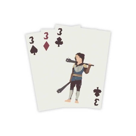 componentes del juego de cartas cooperativo regicide de devir - comprar en el taller del modelista