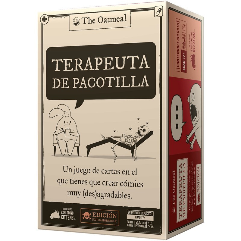 caja del juego party terapeuta de pacotilla de exploding kittens - comprar en el taller del modelista
