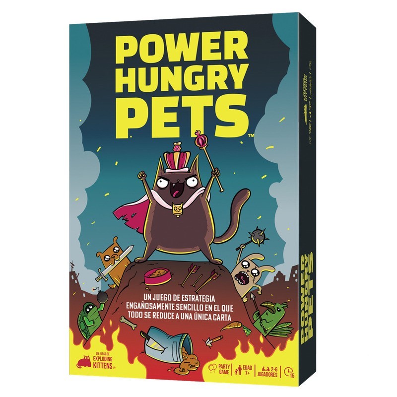 Power Hungry Pets Card Game Box by Exploding Kittens - Buy at El Taller del Modelista