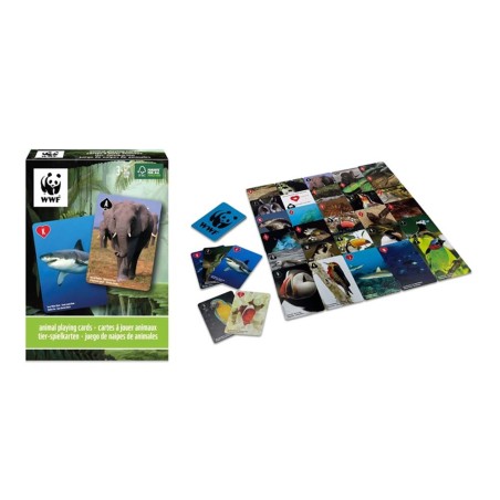 Animal playing cards.