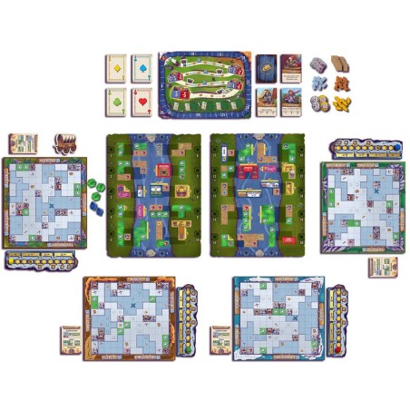juego de mesa de colocación de losetas wild tiled west de asmodee - comprar en el taller del modelista