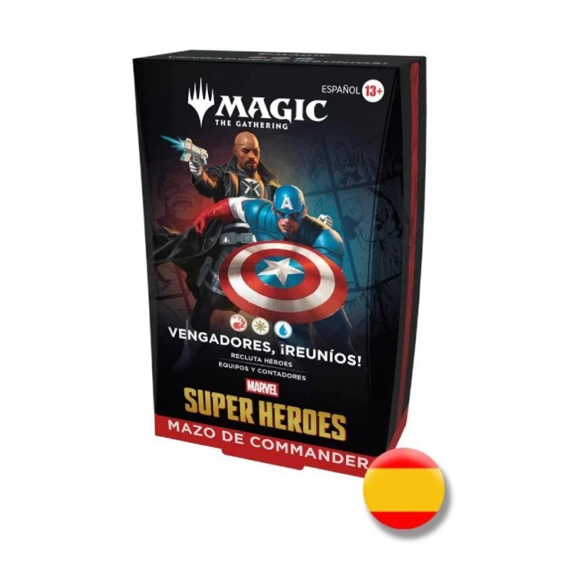 Mazo de magic the gathering de marvel superheroes vengadores reuníos commander de wizards of the coast - comprar