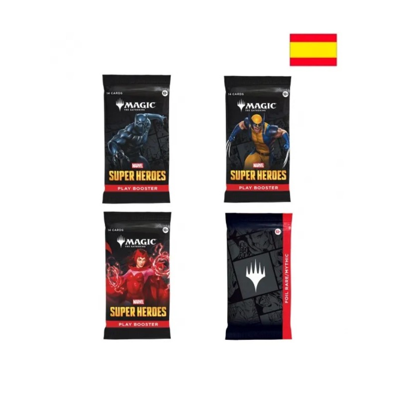 magic the gathering marvel super heroes play booster español wizards of the coast - comprar