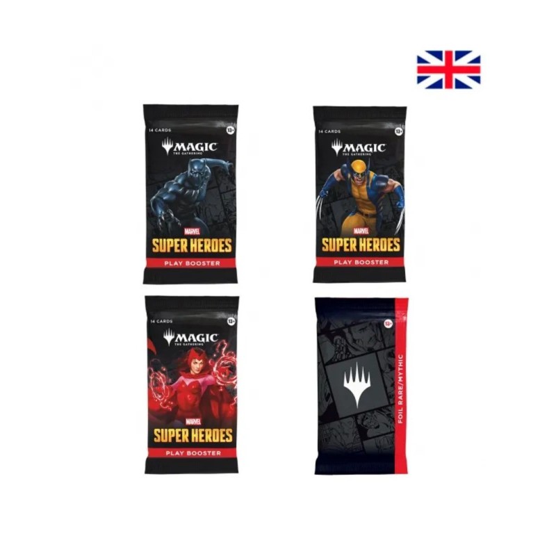 magic the gathering marvel super heroes play booster inglés wizards of the coast - comprar