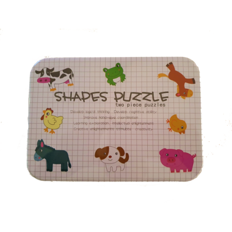 Puzle animales dos piezas. BP.