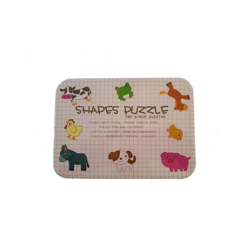 Puzle animales dos piezas. Puzle animales dos piezas.