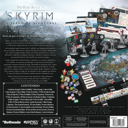 The Elder Scrolls V: Skyrim – The Adventure Game: Cooperative Fantasy Board Game by Asmodee - Buy at El Taller del Modelista