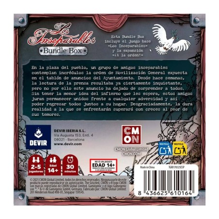 juego de cartas cooperativo los inseparables bundle de devir - comprar en el taller del modelista.