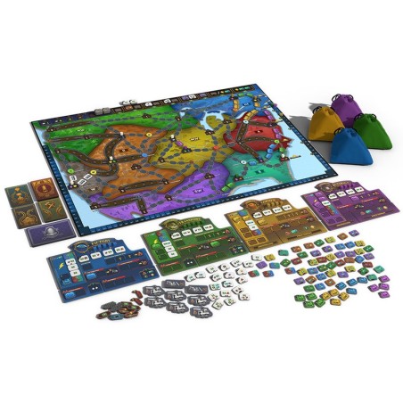 juego de mesa de cartas tren relámpago de dire wolf digital - comprar en el taller del modelista