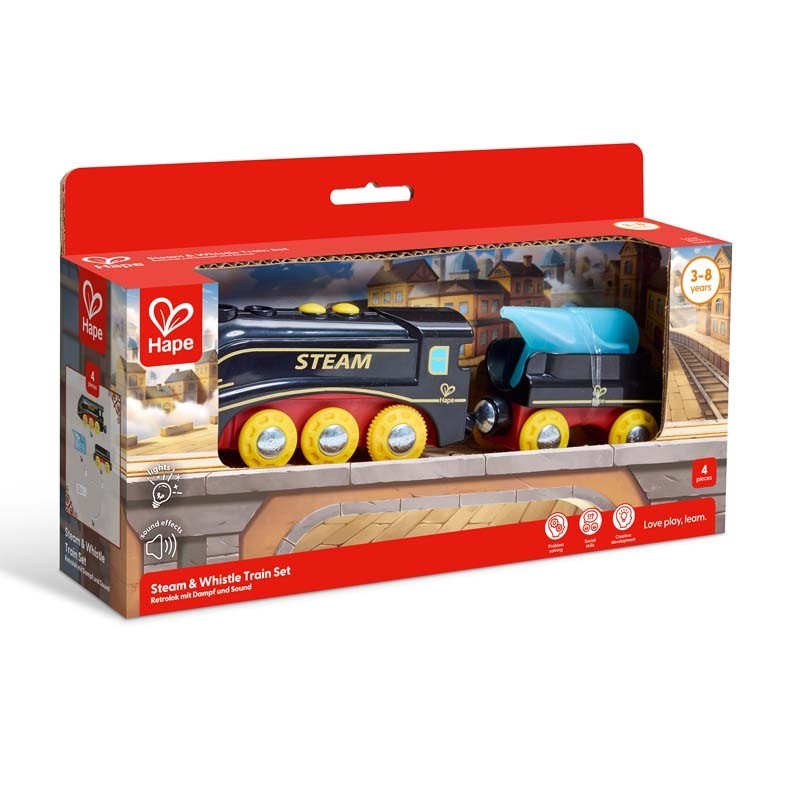 Tren de vapor con silbato. Tren de vapor con silbato.