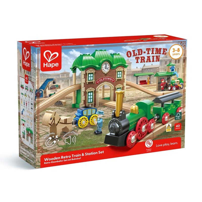Old time train set. Old time train set.