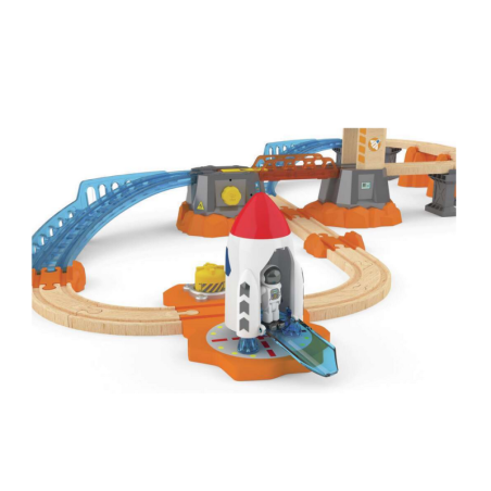 Mars launch railway set | Dented box.