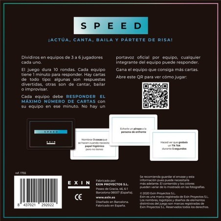 Speed by Equipos Party Board Game by Asmodee – Buy at El Taller del Modelista