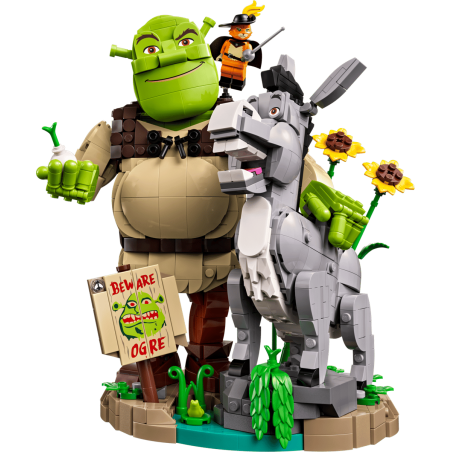 Shrek, Donkey & Puss in Boots.