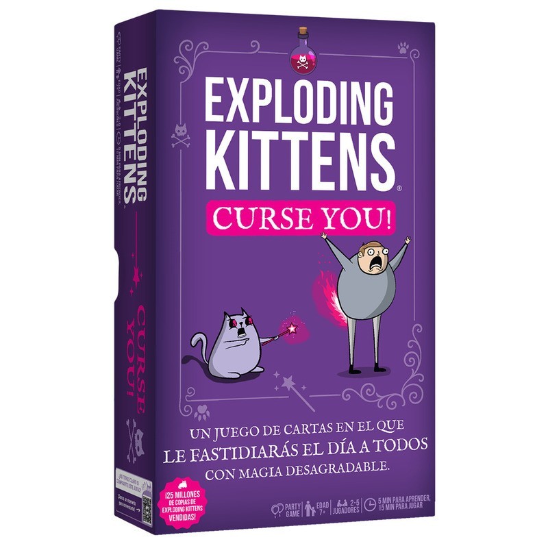 Exploding Kittens: Curse You Card Game by Asmodee – Buy at El Taller del Modelista