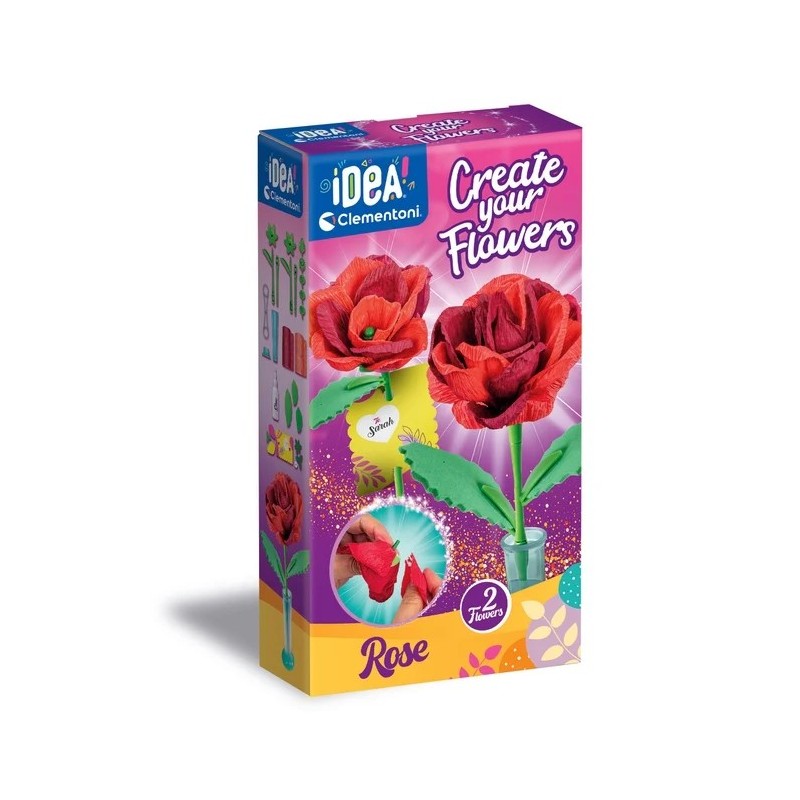 Create your flowers. Rose.