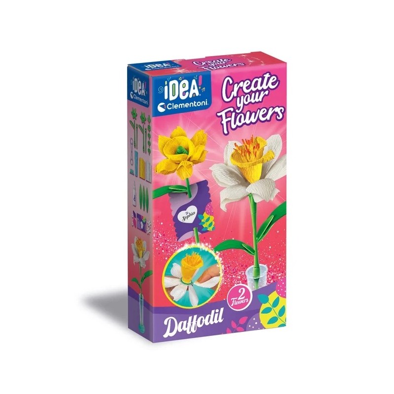 Create your flowers. Daffodil.