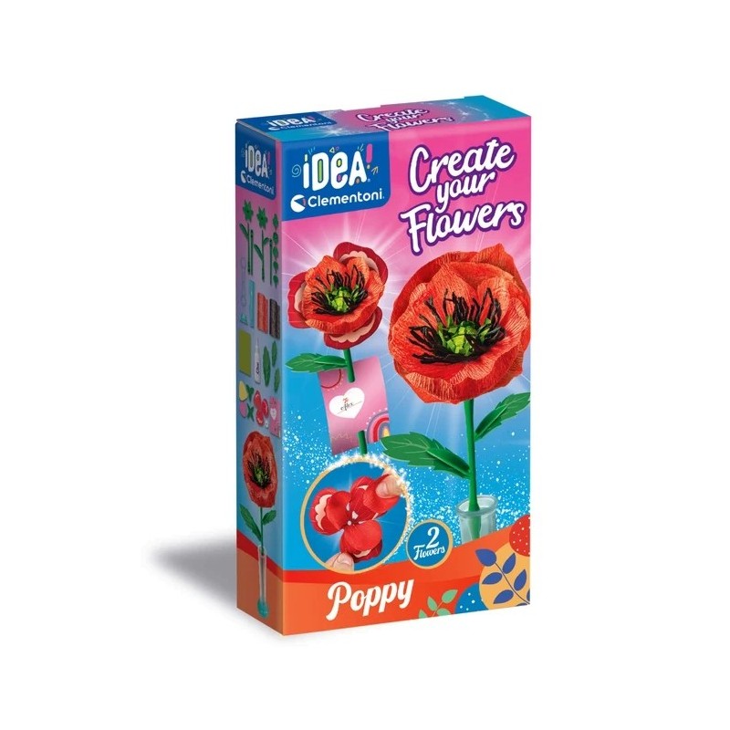 Create your flowers. Poppy.