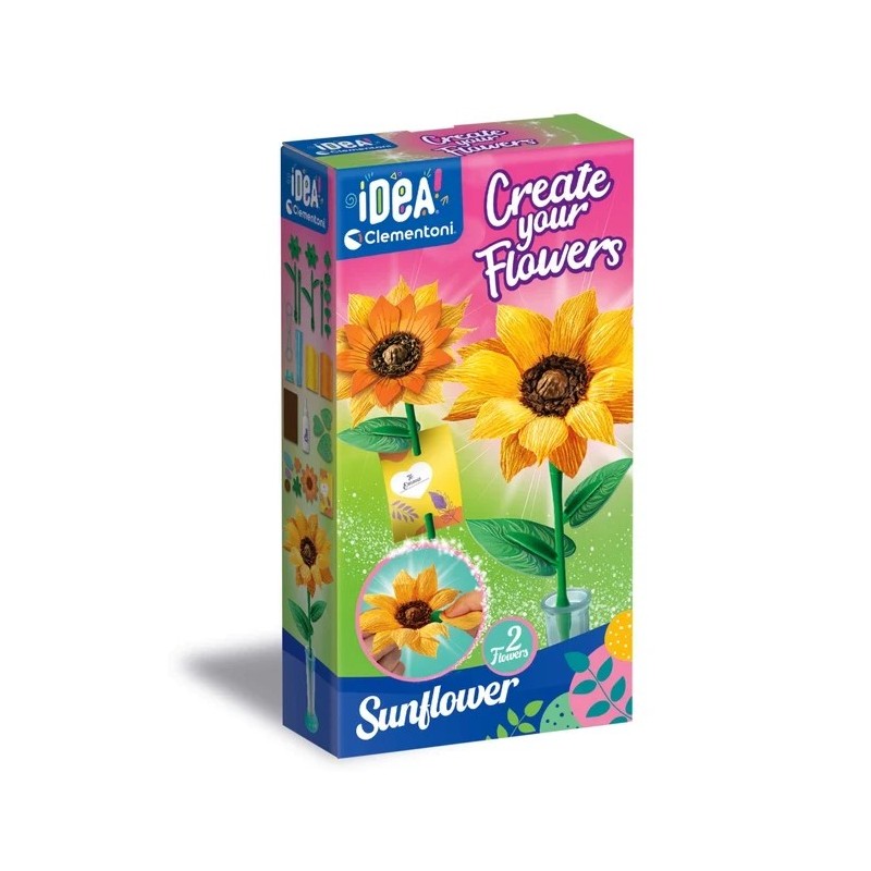 Create your flowers. Sunflower.