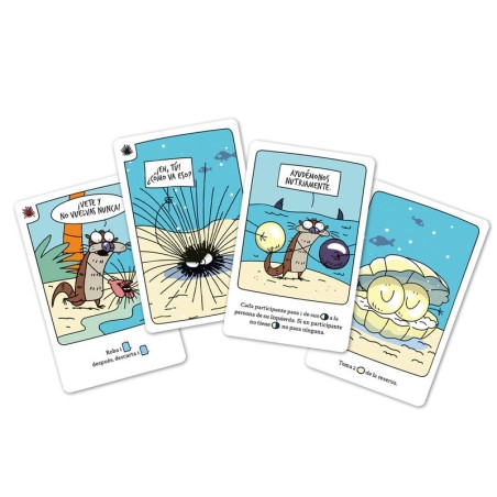 Otters family card game by Rebel Studio – buy at El Taller del Modelista
